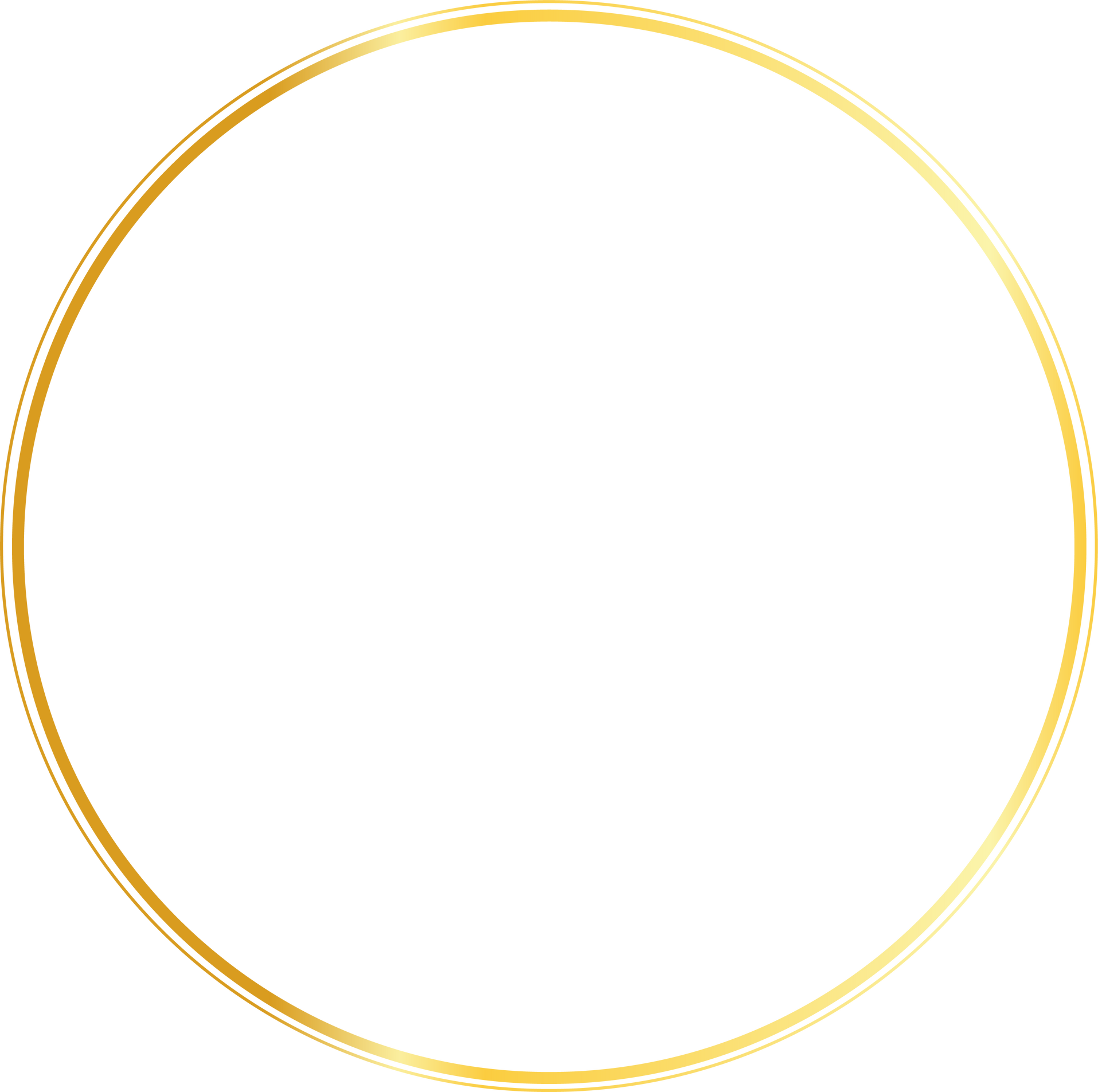 Circle round Aesthetic gold shape abstract frame border background element